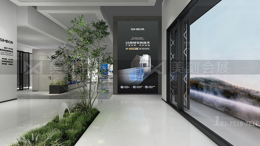 建博會(huì)門窗展臺搭建現(xiàn)場